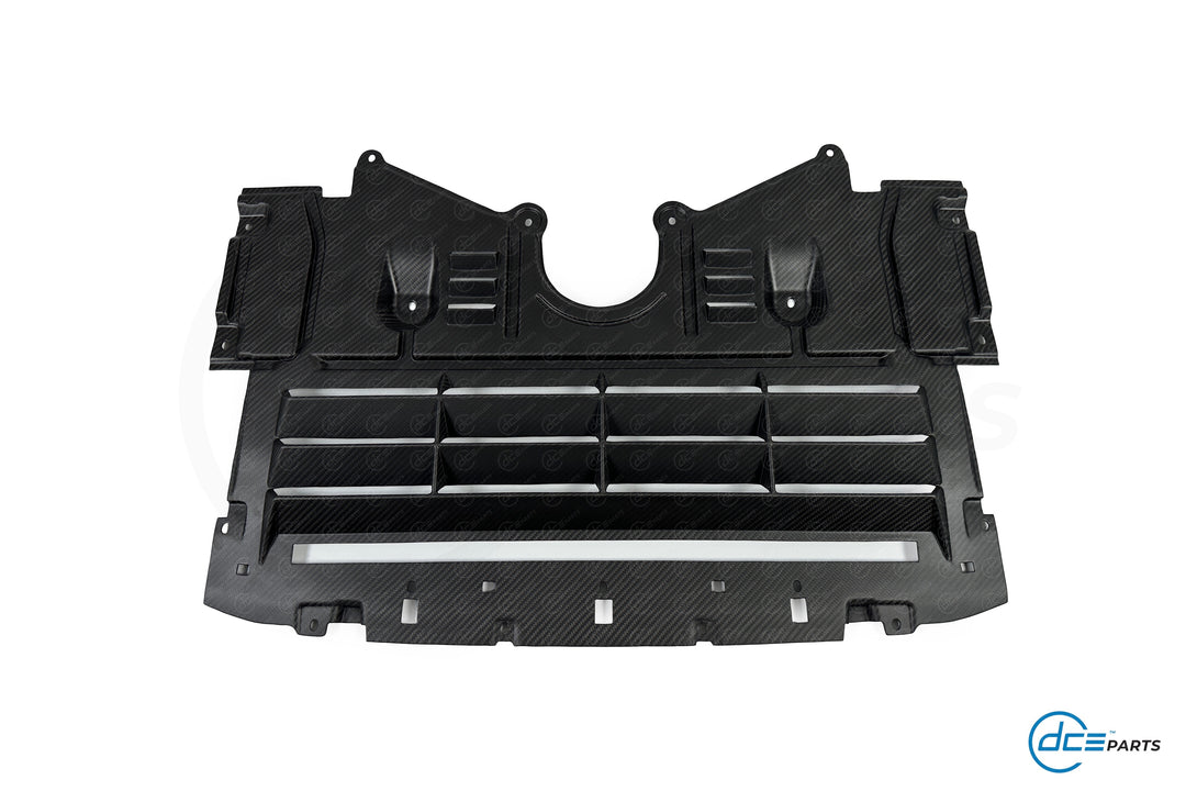 DCE Parts - BMW G80 G81 M3 G82 G83 Oil Cooler Guard Under Tray - Pre Preg Dry Carbon