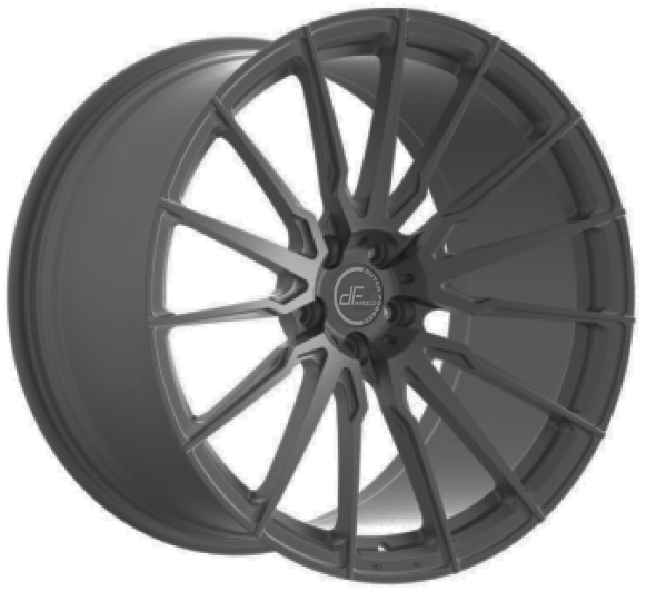 DF Wheels x DCE Parts - DF-18 Forged 1-Piece Wheels Gloss Black
