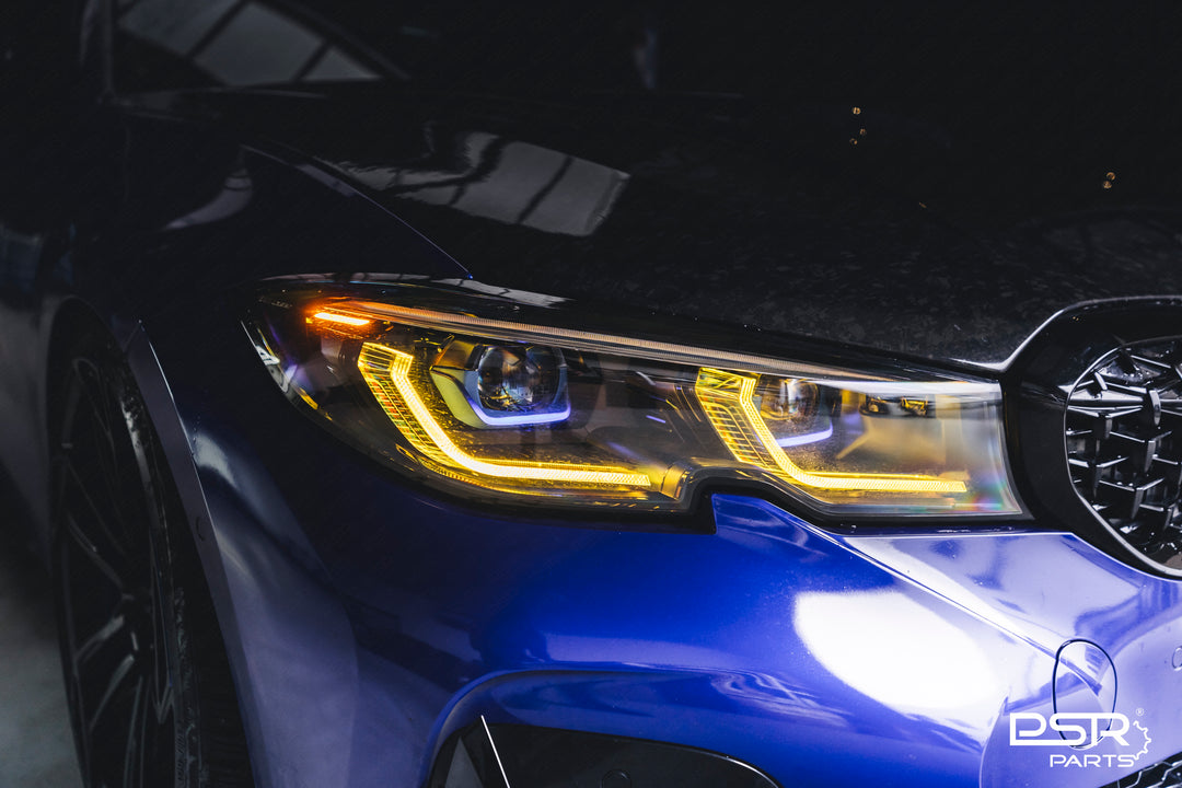BMW G20 G21 3 Series Laser Style LED Headlights Switchable White/Yellow (2019 - 2022 LED & Adaptive LED - NON-LASER Only)