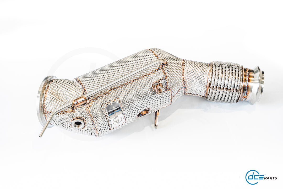 DCE Parts - B48 Downpipe - F & G Chassis - BMW 120I, 125I, 220I, 230I, 320I, 330E, 330I, 420I, 430I, 520I, 530I, 530E, 630I, 730I, 740E, X3 X4 20I 30I & XDRIVE, Supra A90 B48 - (OPF & V-Band Flange Type)