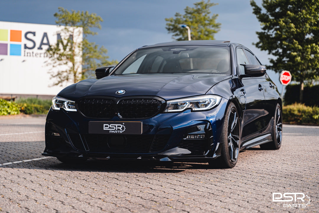 PSR Parts - Gloss Black Diamond M340I / M340D Style Kidney Grilles for BMW 3 Series (2019+, G20 G21)