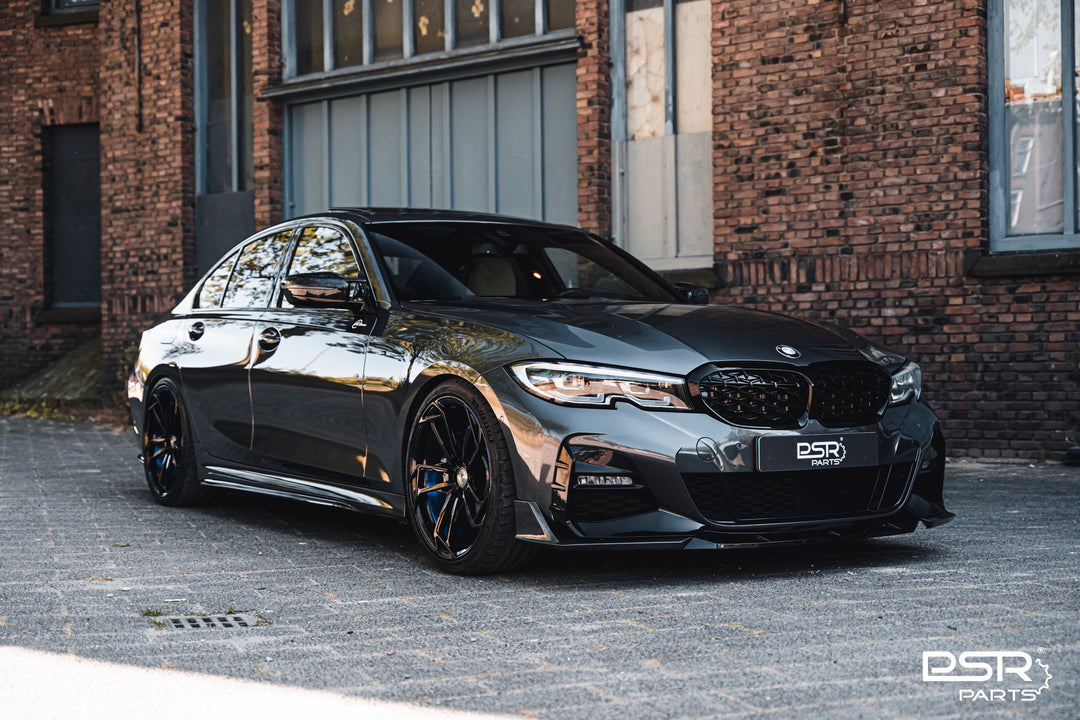 PSR Parts - Gloss Black Diamond M340I / M340D Style Kidney Grilles for BMW 3 Series (2019+, G20 G21)
