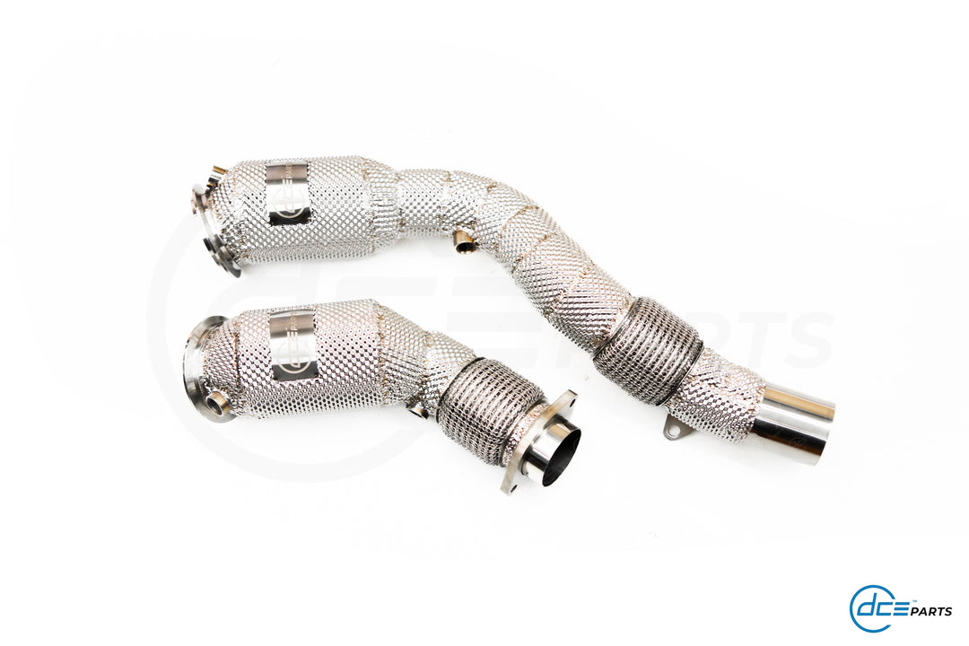 DCE Parts -  BMW S55B30 / S55 M3 F80 / M4 F82 F83 / M2 F87 - Catless / Catlook / High Flow Cat Downpipe