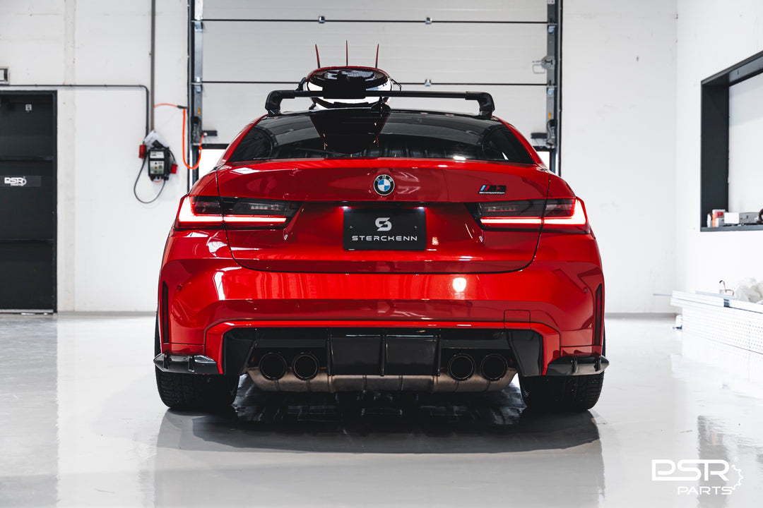 Sterckenn - BMW M3 (G80 G81) CARBON FIBRE REAR BUMPER EXTENSION CANARDS
