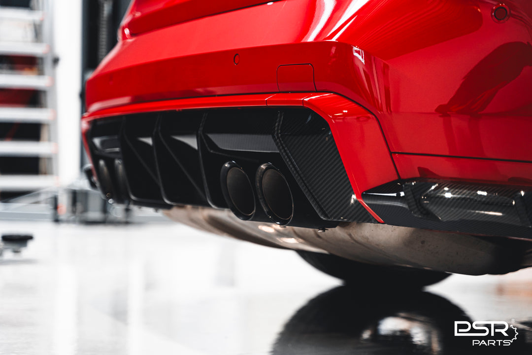 Sterckenn - BMW M3 (G80 G81) CARBON FIBRE REAR BUMPER EXTENSION CANARDS