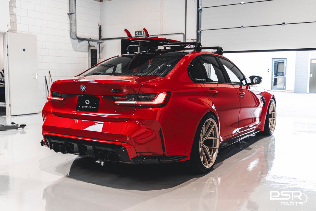 Sterckenn - BMW M3 (G80 G81) CARBON FIBRE REAR BUMPER EXTENSION CANARDS