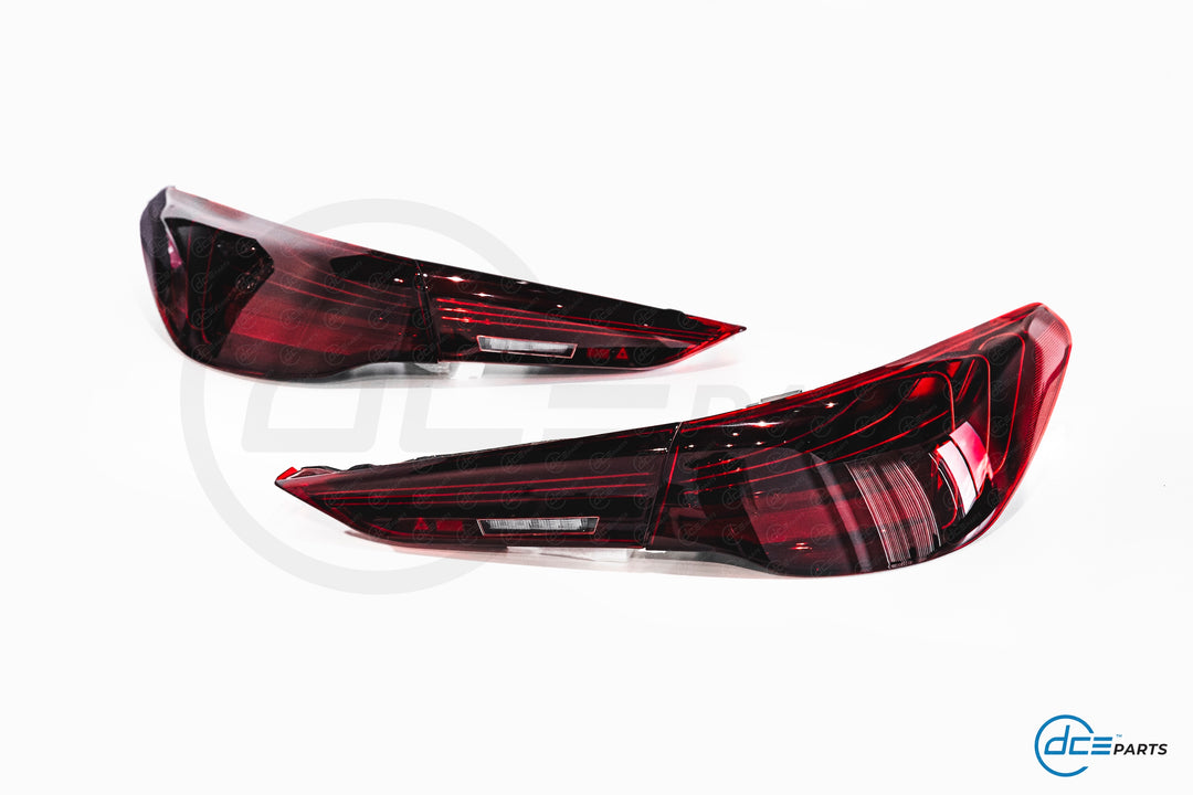 BMW 4 Series G22 G23 G26 M4 G82 G83 CSL Style Red Rear Tail Lights