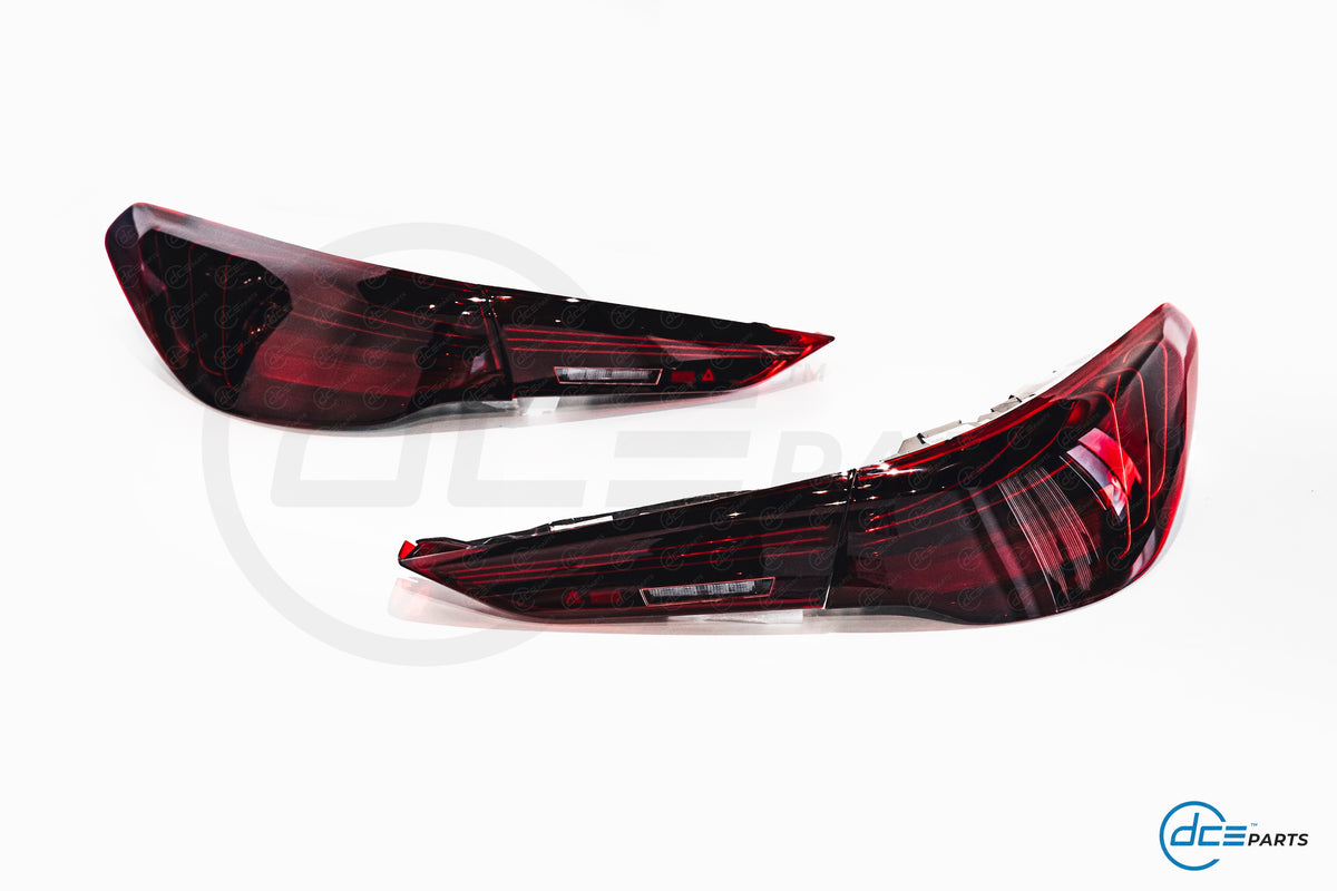 BMW 4 Series G22 G23 G26 M4 G82 G83 CSL Style Red Rear Tail Lights