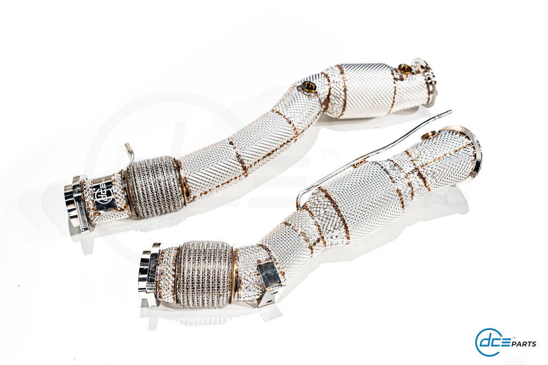 DCE Parts -  BMW S58 X3M X4M F97 F98 Catless / Catlook / High Flow Cat Downpipe