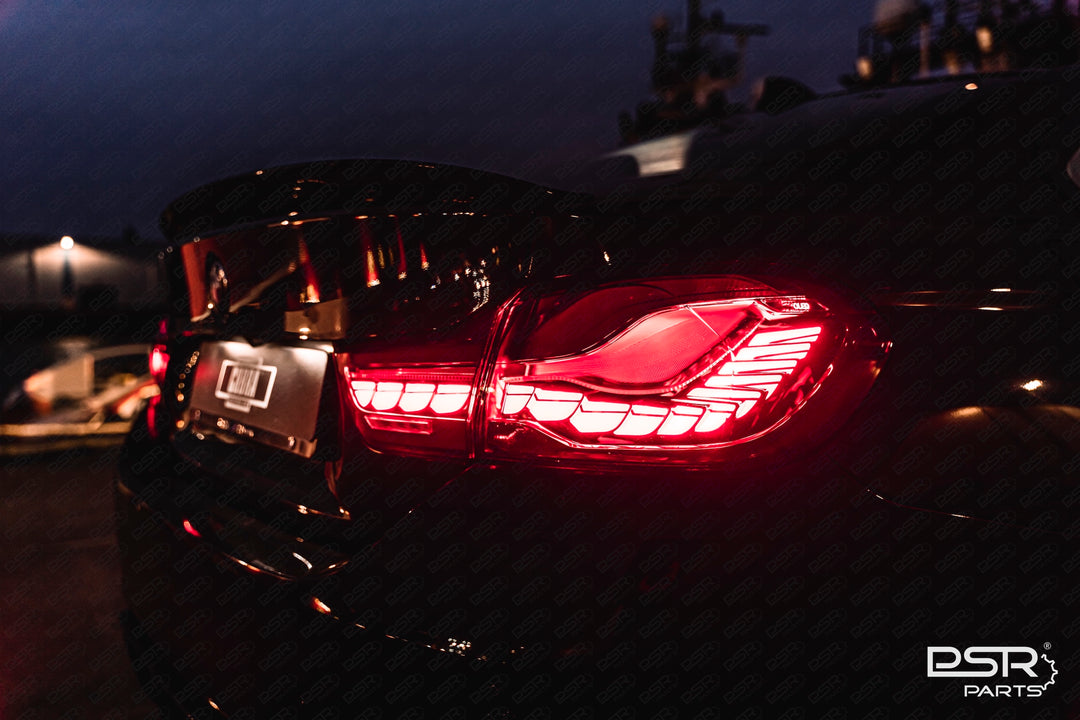 BMW 4 Series F32 F33 F36 M4 F82 F83 OLED CS GTS LCI Style Dark Red Rear Tail Lights