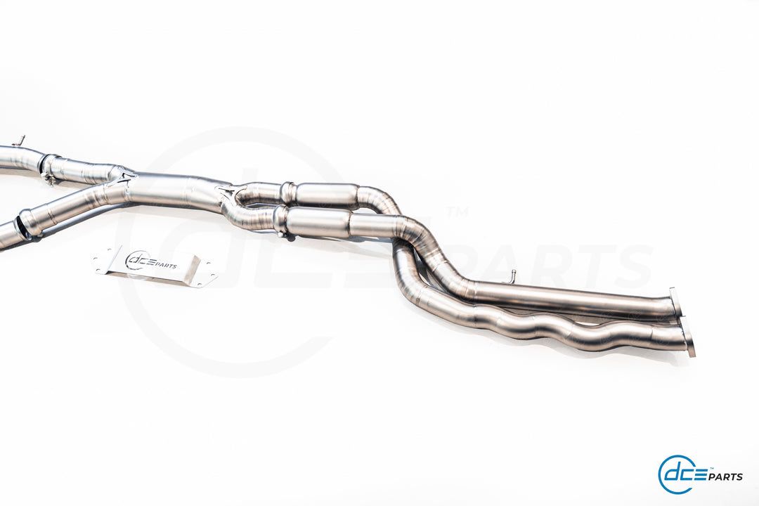DCE Parts - BMW F87 M2 Competition S55 Equal Length & Single Midpipe Hybrid Catback Valved Exhaust