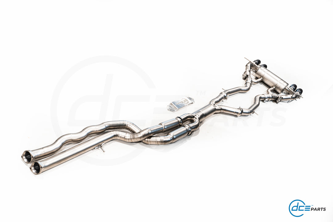 DCE Parts - BMW F87 M2 Competition S55 Equal Length & Single Midpipe Hybrid Catback Valved Exhaust