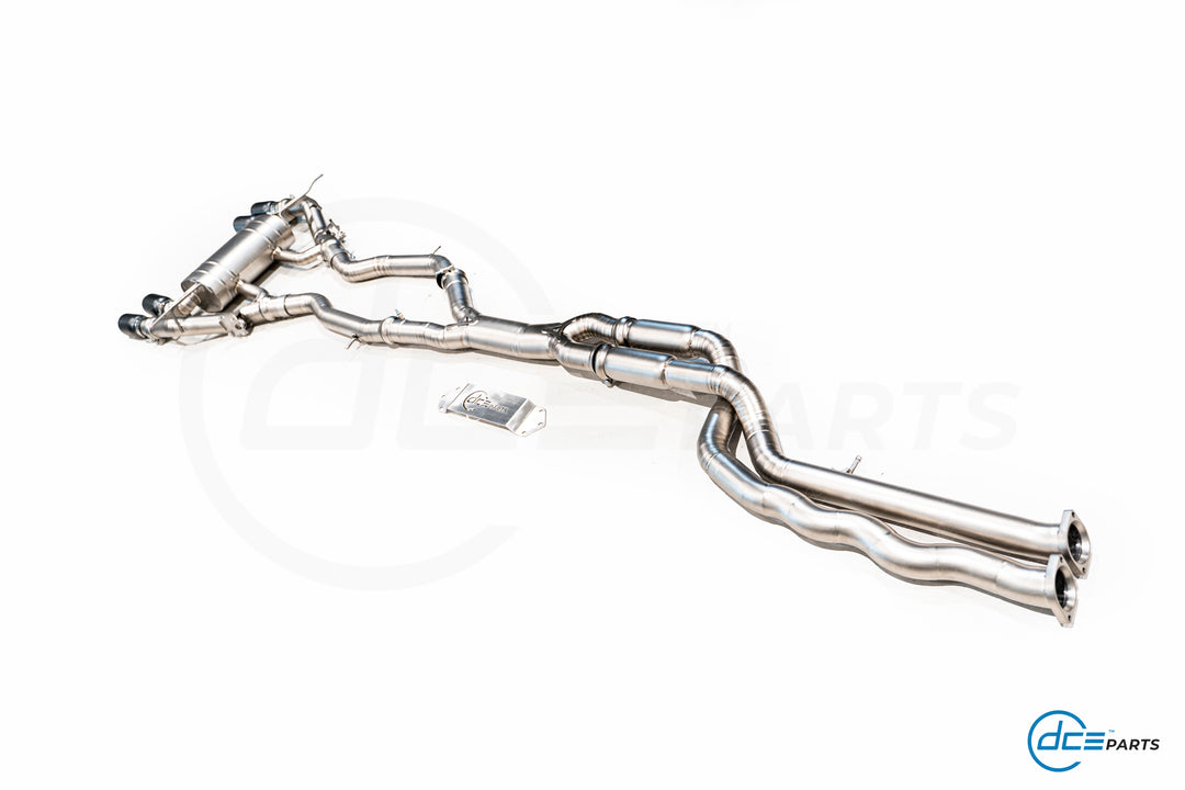 DCE Parts - BMW F87 M2 Competition S55 Equal Length & Single Midpipe Hybrid Catback Valved Exhaust