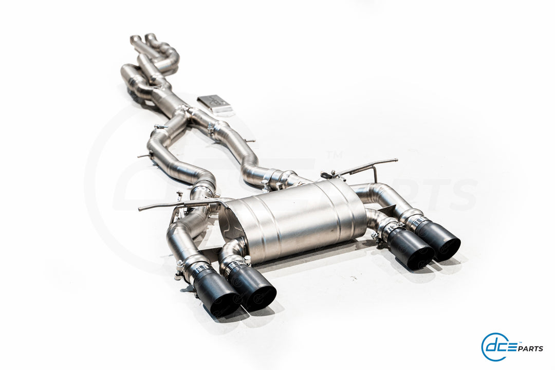 DCE Parts - BMW F87 M2 Competition S55 Equal Length & Single Midpipe Hybrid Catback Valved Exhaust