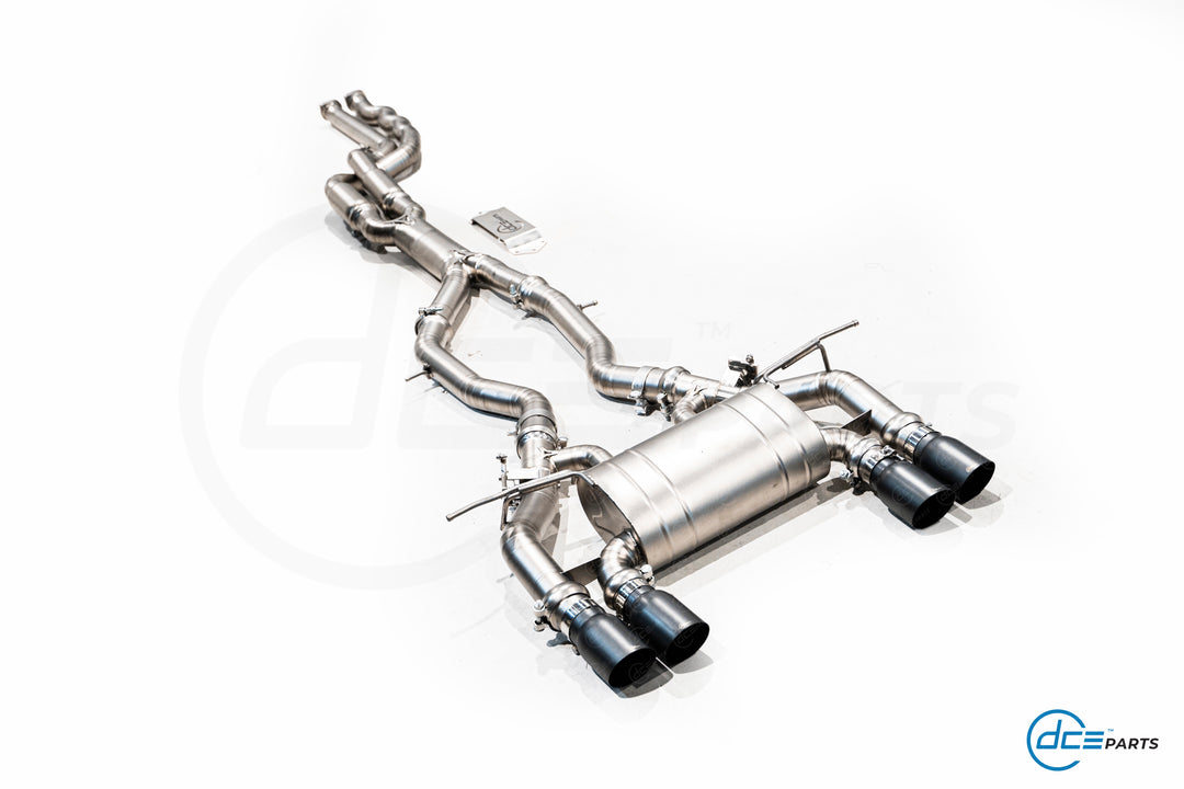 DCE Parts - BMW F87 M2 Competition S55 Equal Length & Single Midpipe Hybrid Catback Valved Exhaust