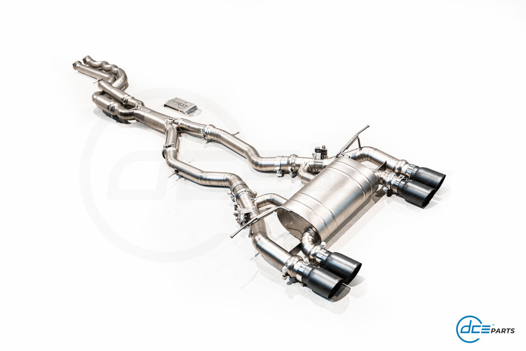 DCE Parts - BMW F87 M2 Competition S55 Equal Length & Single Midpipe Hybrid Catback Valved Exhaust