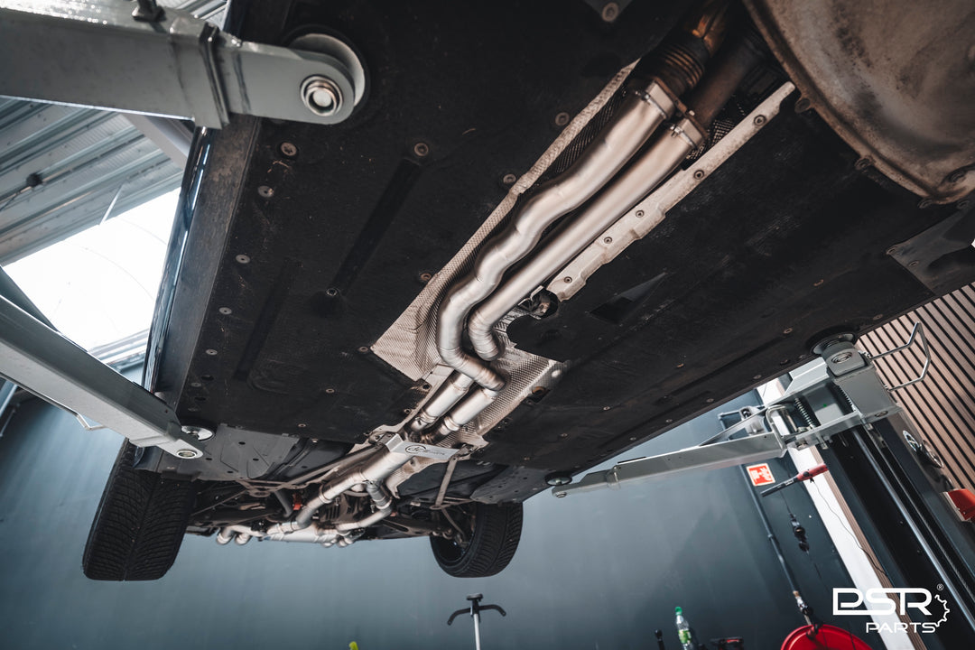 DCE Parts - BMW F87 M2 Competition S55 Equal Length & Single Midpipe Hybrid Catback Valved Exhaust