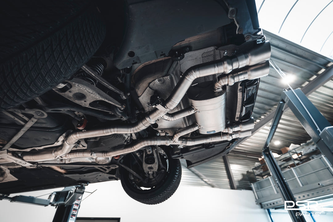 DCE Parts - BMW F87 M2 Competition S55 Equal Length & Single Midpipe Hybrid Catback Valved Exhaust