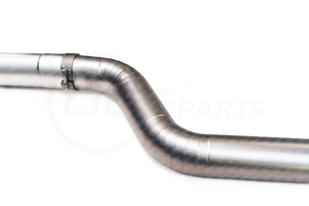 DCE Parts BMW F97 X3M F98 X3M High Flow Single Midpipe OPF Delete - Titanium / Stainless Steel