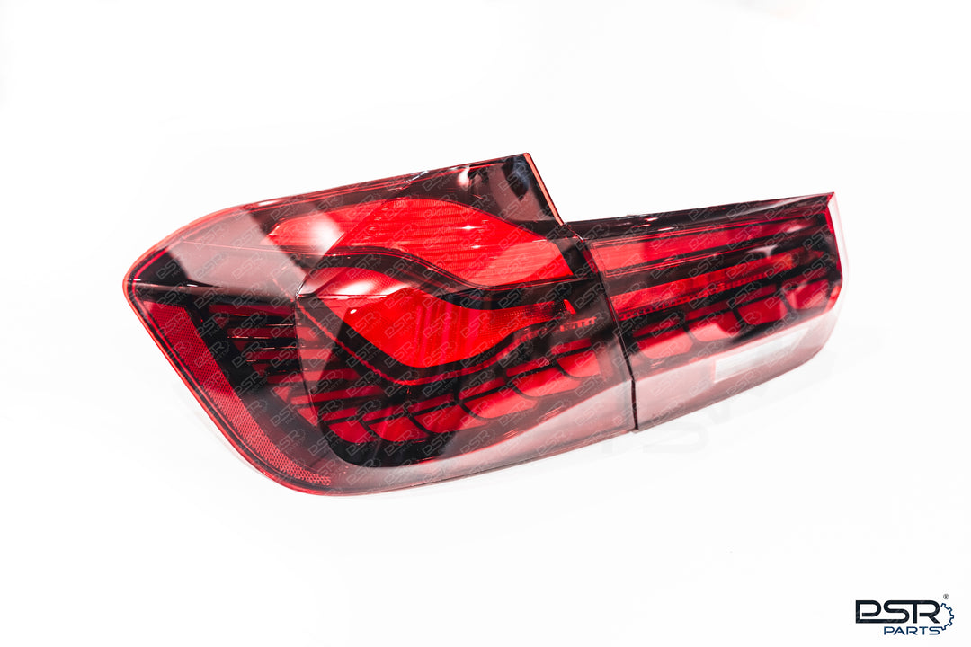 BMW 3 Series F30 F35 M3 F80 OLED CS GTS LCI Style Dark Red Rear Tail Lights