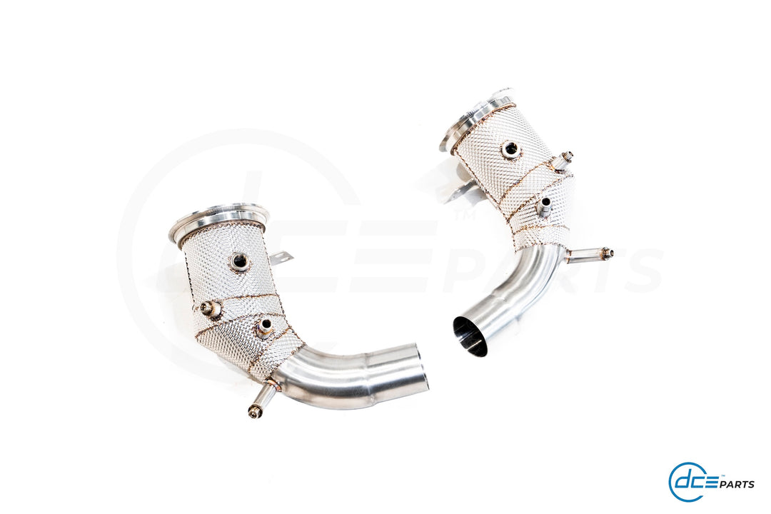 DCE Parts - Downpipe Porsche 992 911 Carrera 4, 4S, S Targa 4, 4S, S 3.0T DFI with Heat Shield