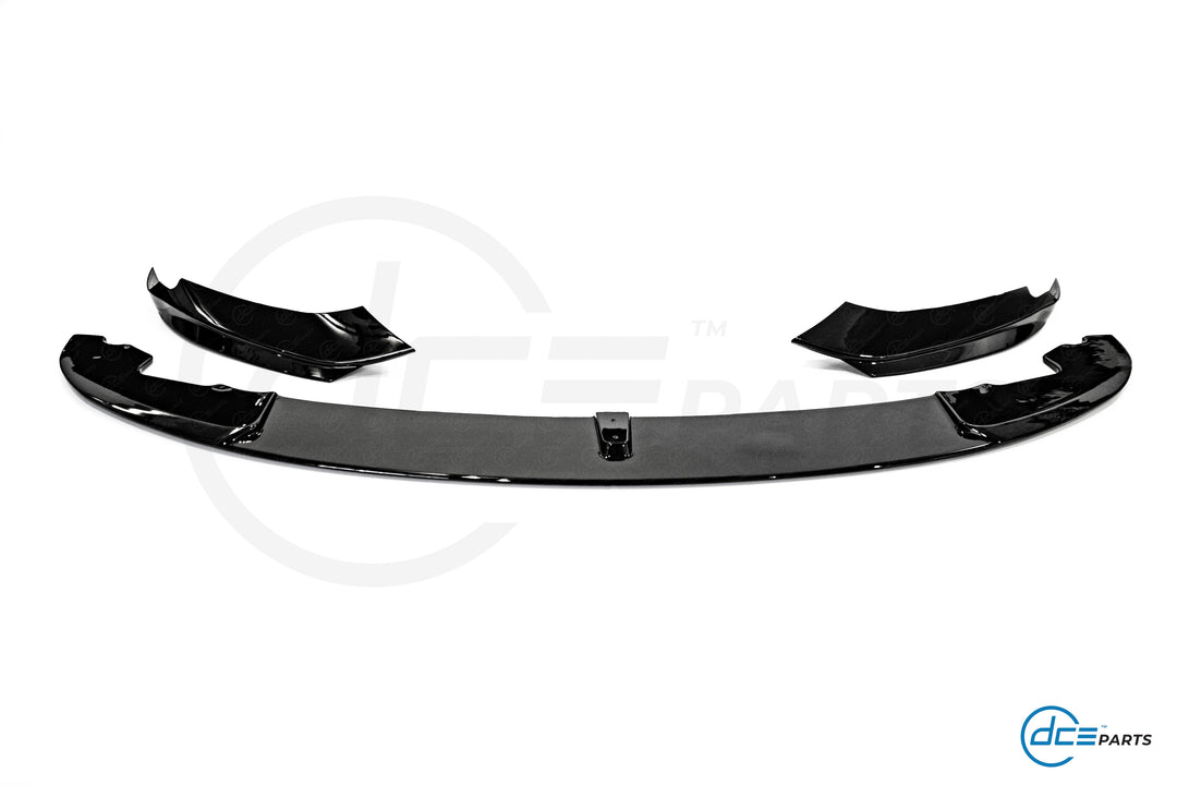 BMW 4 Series F32/F33/F36 Gloss Black MP Style 3-Piece Splitter and Flaps for M-Sport Front Bumper