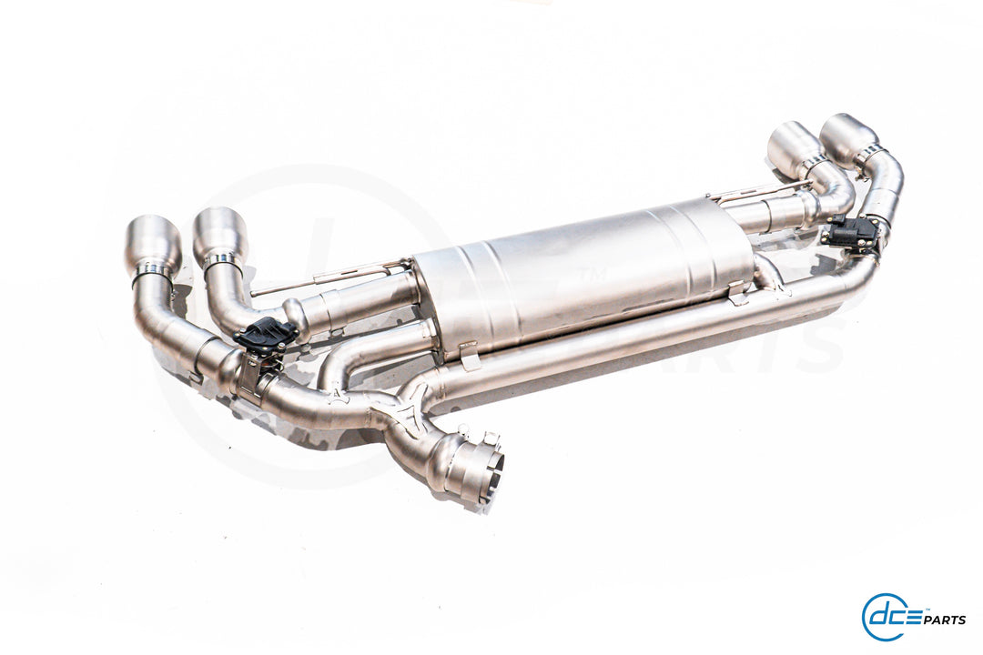 DCE Parts - BMW G05 X5 45e / 50e Axleback Slip On Valvetronic Exhaust Rear Muffler Titanium