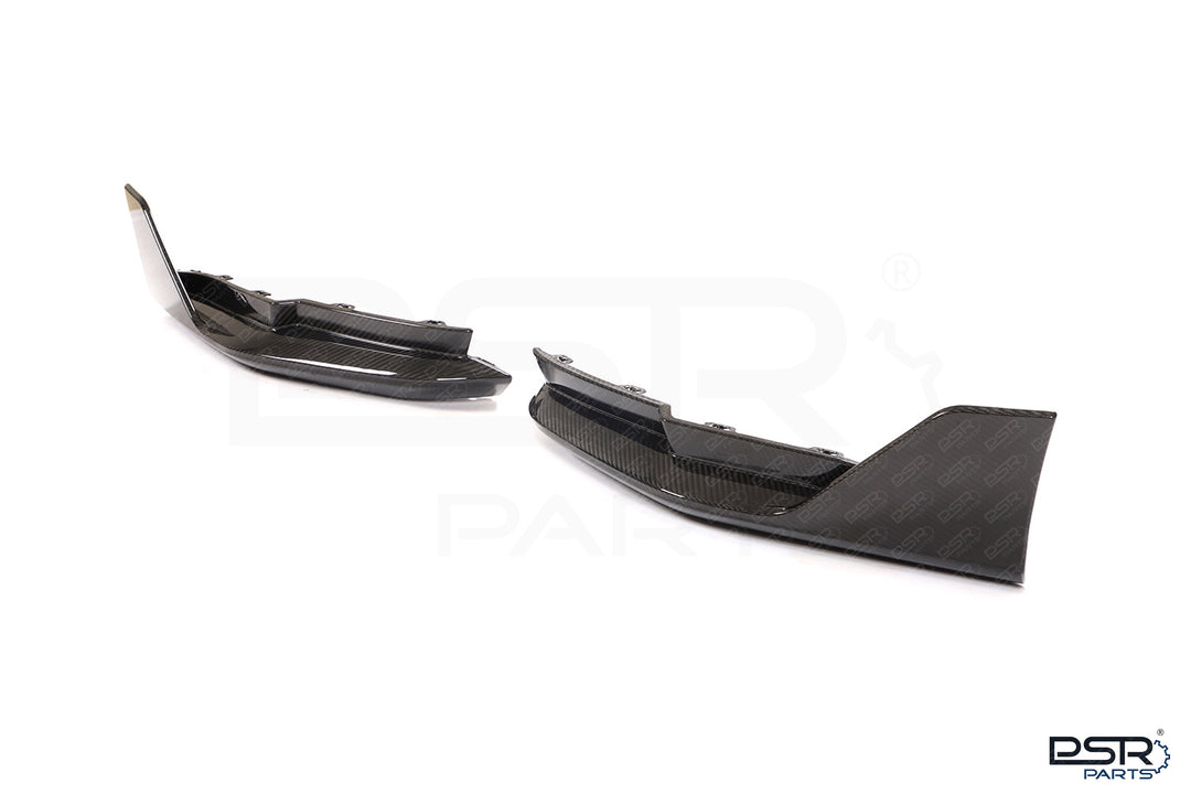 BMW M3 G80 G81 M4 G82 G83 Dry Pre-Preg Carbon Fiber Rear Bumper Corners Winglets - MP OEM STYLE
