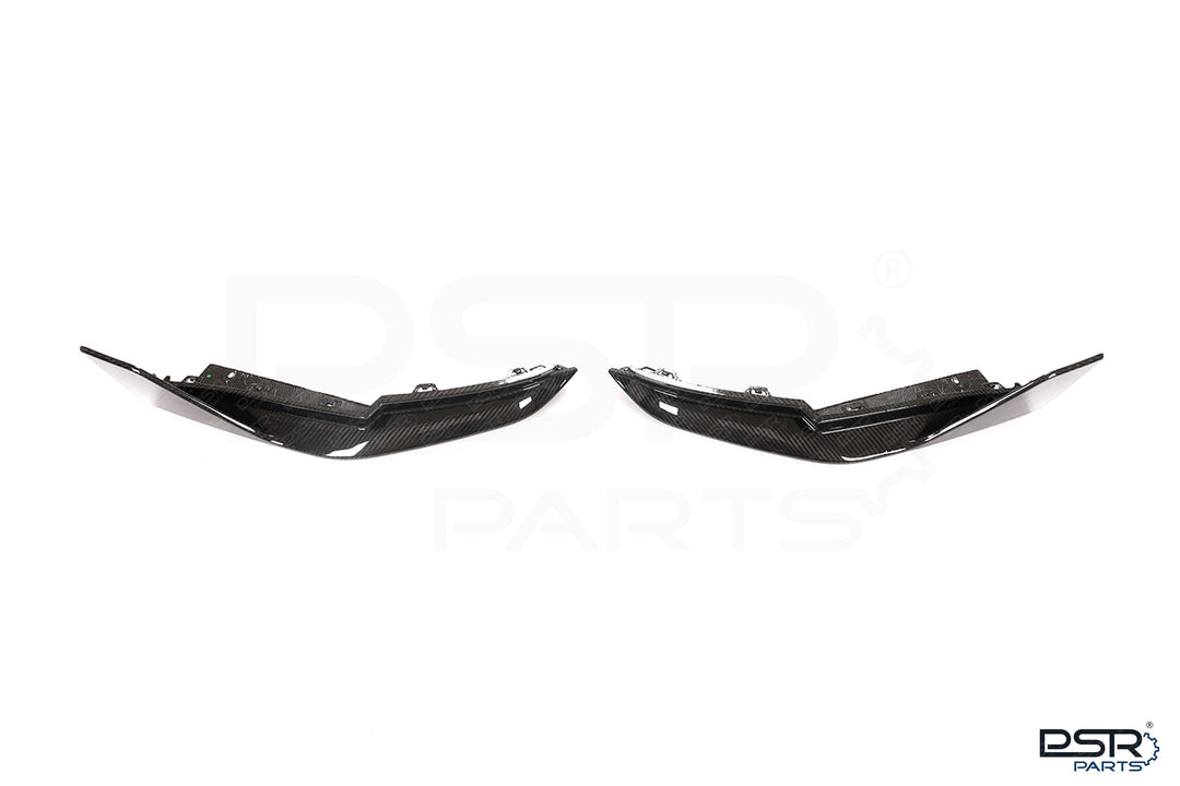 BMW M3 G80 G81 M4 G82 G83 Dry Pre-Preg Carbon Fiber Rear Bumper Corners Winglets - MP OEM STYLE