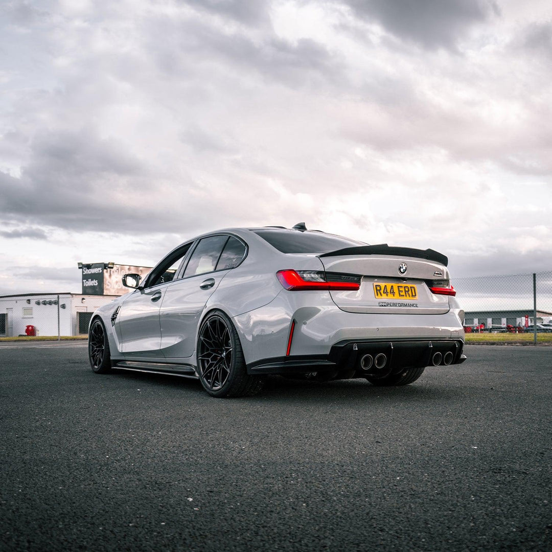 MHC+ BMW M3 Ducktail Style Rear Spoiler In Pre Preg Carbon Fibre (G80)