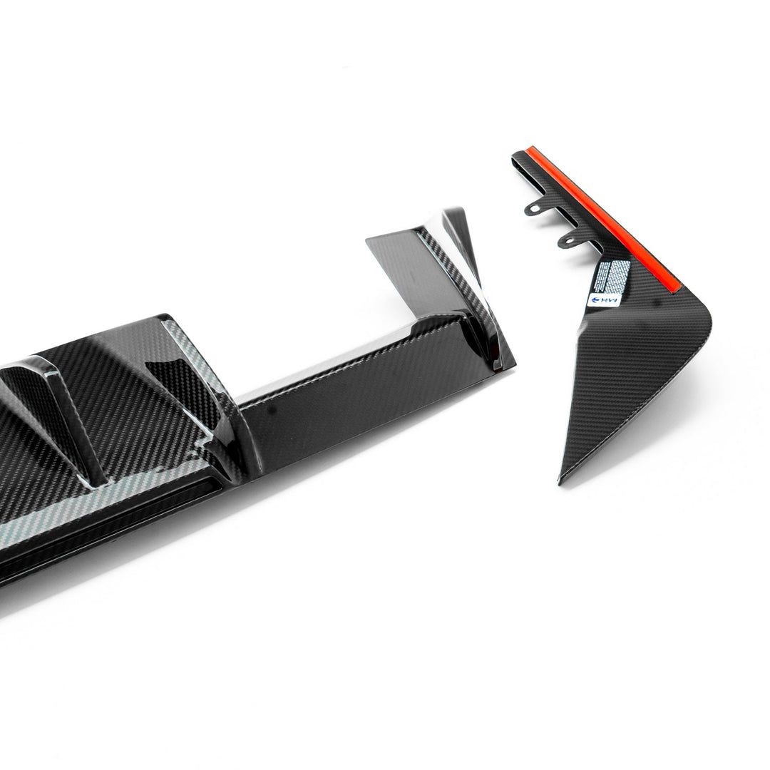 MHC+ BMW M2 2023 G87 Edition 1 Rear Diffuser 3pcs In Pre Preg Gloss Carbon Fibre (G87)