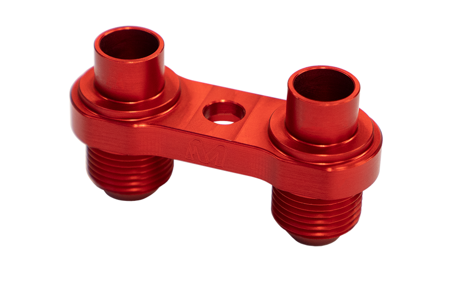 Mosselman Single Oil Cooler Kit, Red, BMW 3-Series E9x - 30210070