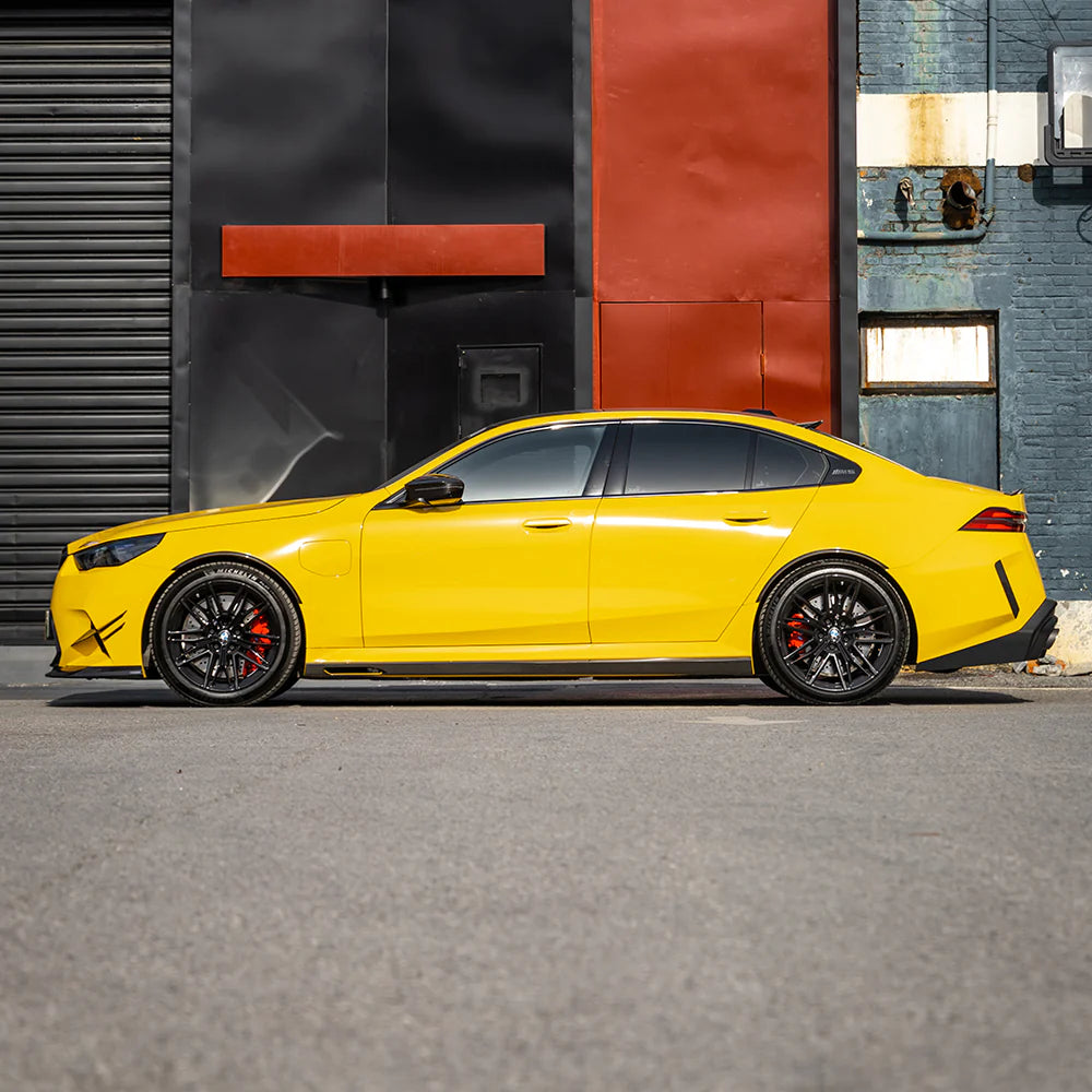 SOOQOO - BMW M5 G90 G99 Type-A Prepreg Carbon Fiber Side Skirt