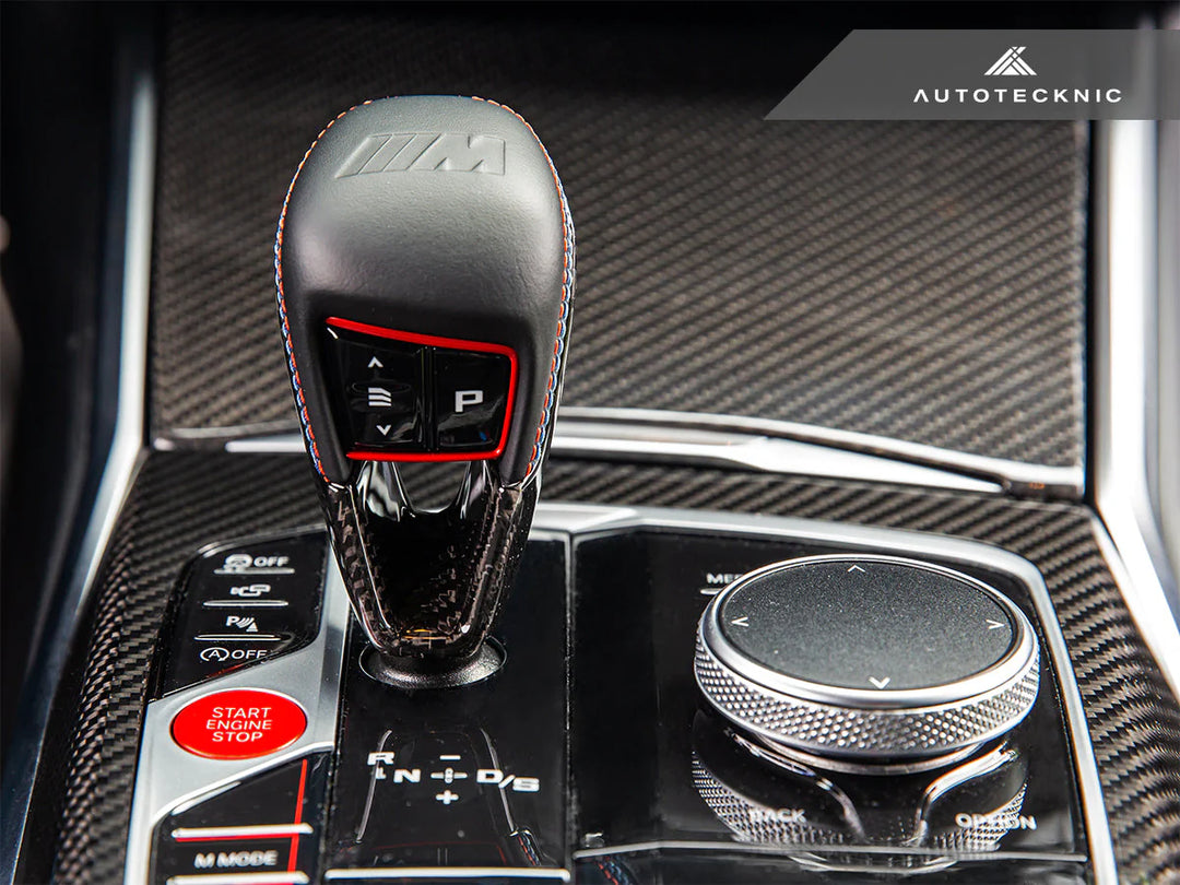 Autotecknic Dry Carbon Gear Selector Cover - BMW G80 G81 M3 G82 G83 M4 G87 M2 - ATK-BM-0323-G8X