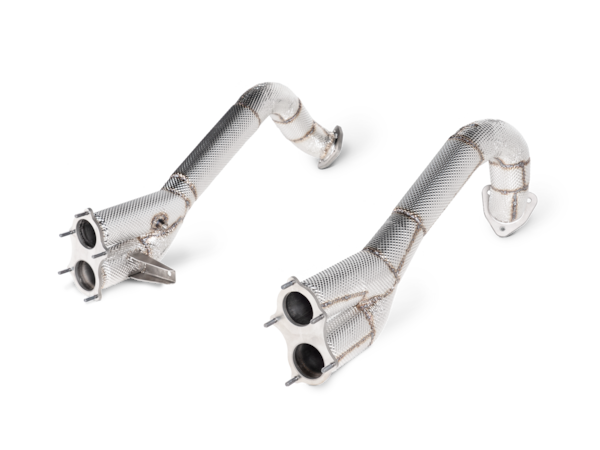 Akrapovič - Link pipe set (Titanium) - Porsche 718 Cayman GT4 / Spyder (2020-2020)