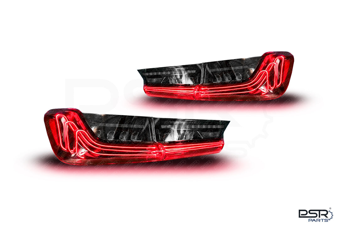 BMW 3 Series G20 M3 G80 CSL Style Dark Red Rear Tail Lights