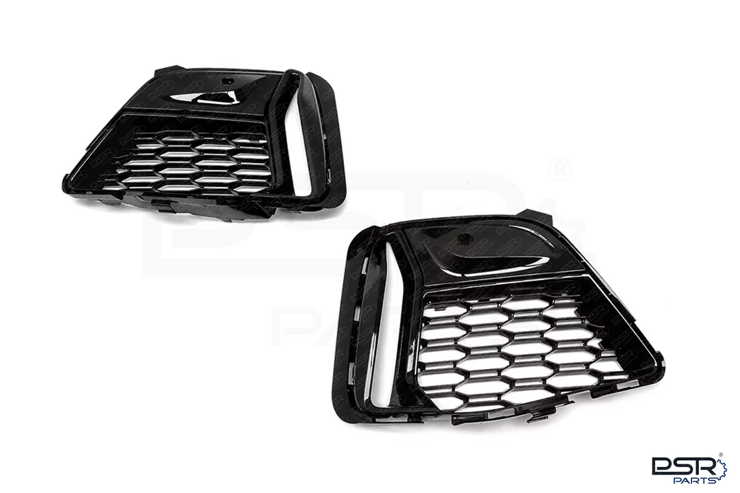 Gloss Black M340I / M340D Style Side Bumper Fog Light Delete Grille (2019+, G20 G21) Only Pre-LCI