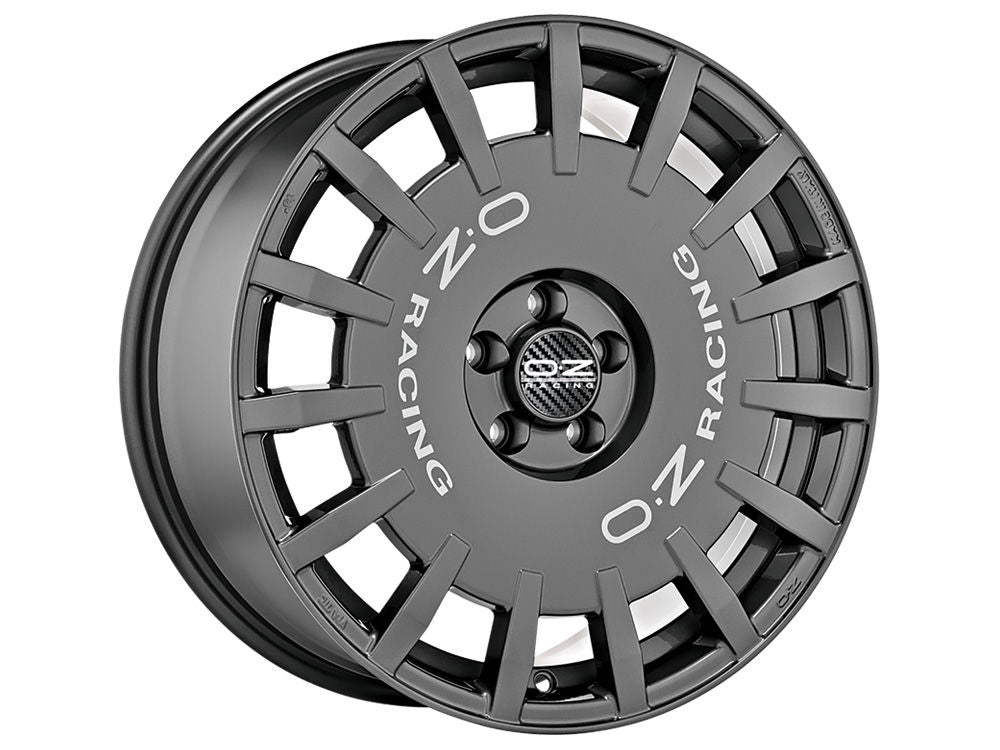 OZ-RACING RALLY RACING DARK GRAPHITE SILVER LETTERING