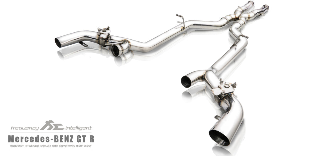 Fi-Exhaust - MERCEDES-BENZ AMG GT M178 4.0L GT-R - Mid-X-Pipe (EV Valve) Stainless Steel - MB-GTR-XPE