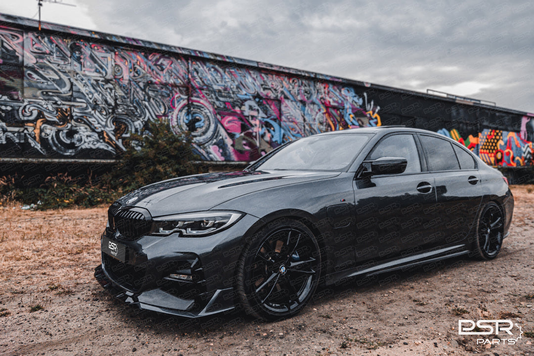 DCE Parts - 5 Piece GTS M-Sport Front Splitter - BMW 3 SERIES G20/G21 Pre-LCI - Gloss Black