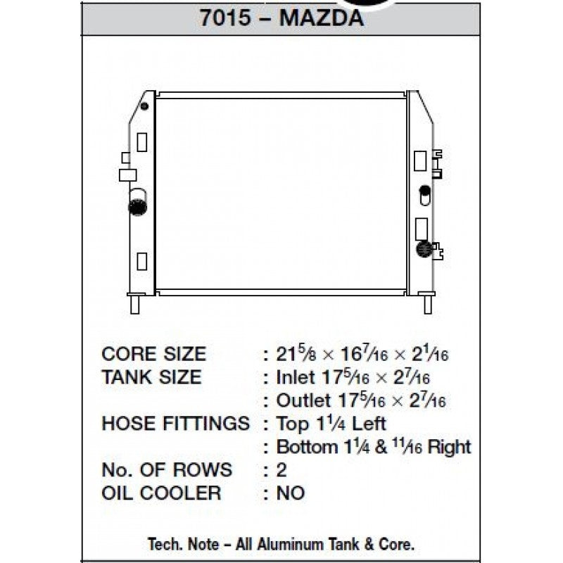 CSF Radiators - MAZDA MX5 ND 2.0L - Radiator - CSF-7015