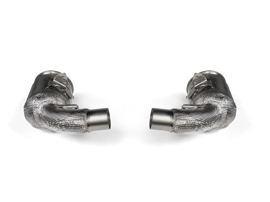 Akrapovič - Link Pipe Set w Cat (SS) - Porsche 911 Turbo / Turbo S (992) - OPF/GPF (2020-2021)