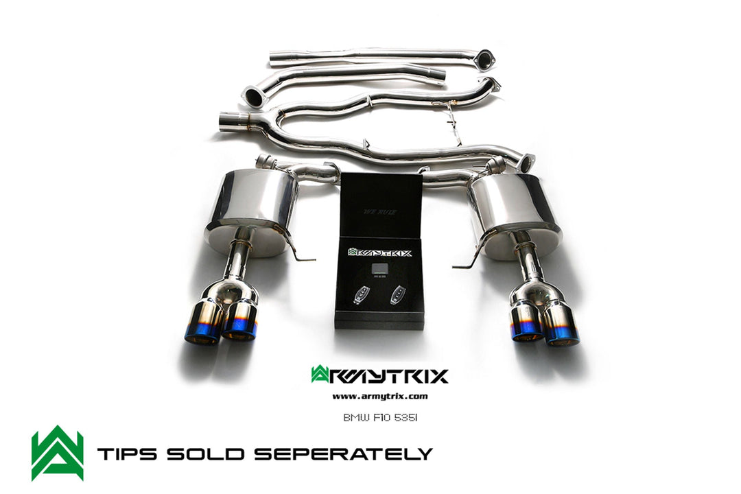 Armytrix - BMW 5 SERIES F10 535I - Cat-back Stainless Steel - BMF13