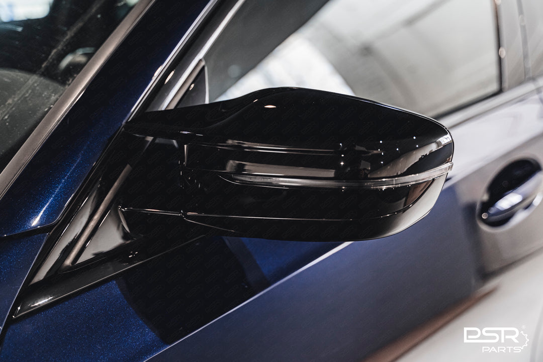 BMW (2018+, G20, G21, G22, G23, G26, G30, G31, G32, G15, G16 - G-Series) M-Style Gloss Black Wing Mirror Caps Covers