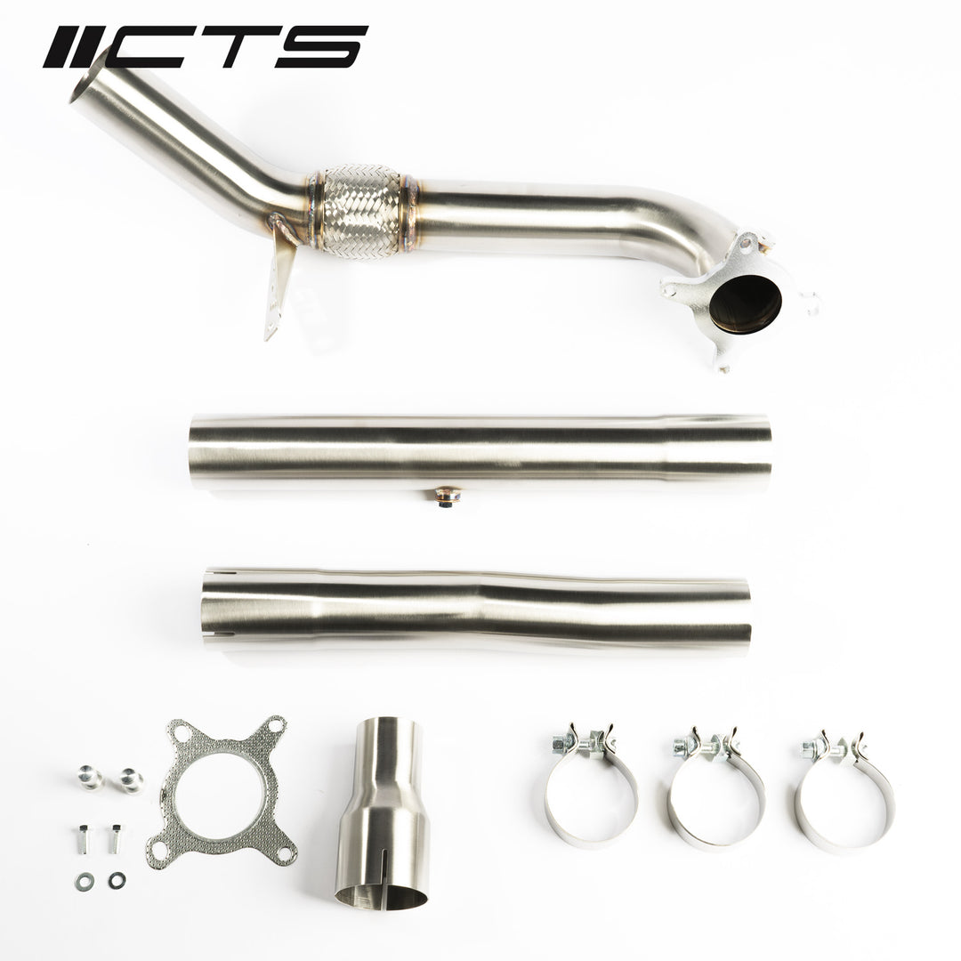 CTS Turbo - MK1 VW Tiguan and 8U Audi Q3 1.8T/2.0T RACE Downpipe (2009-2017) - CTS-EXH-DP-0003-T