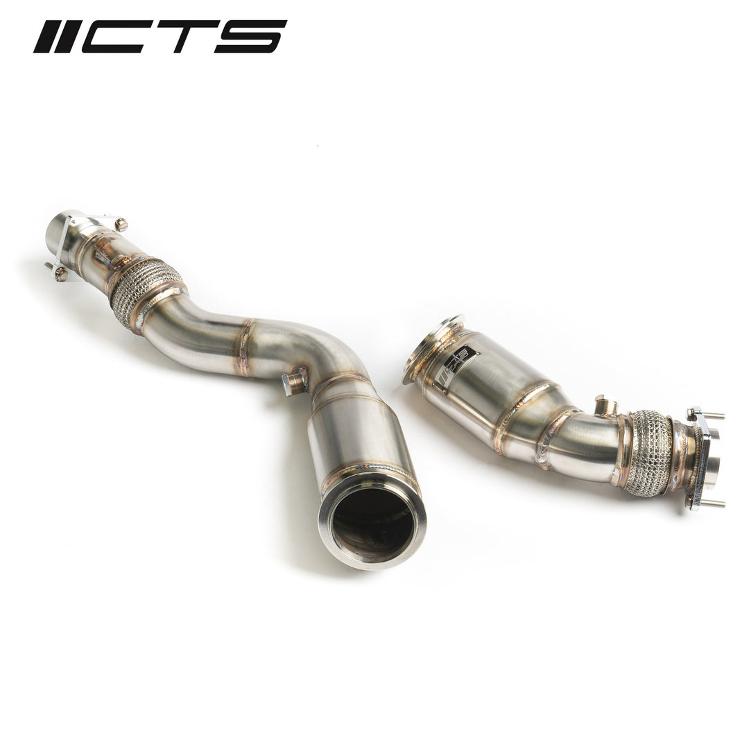 CTS Turbo - 3" Stainless Steel High-Flow CATS BMW S55 F80 F82 F87 M3/M4/M2 Competition - CTS-EXH-DP-0025-CAT