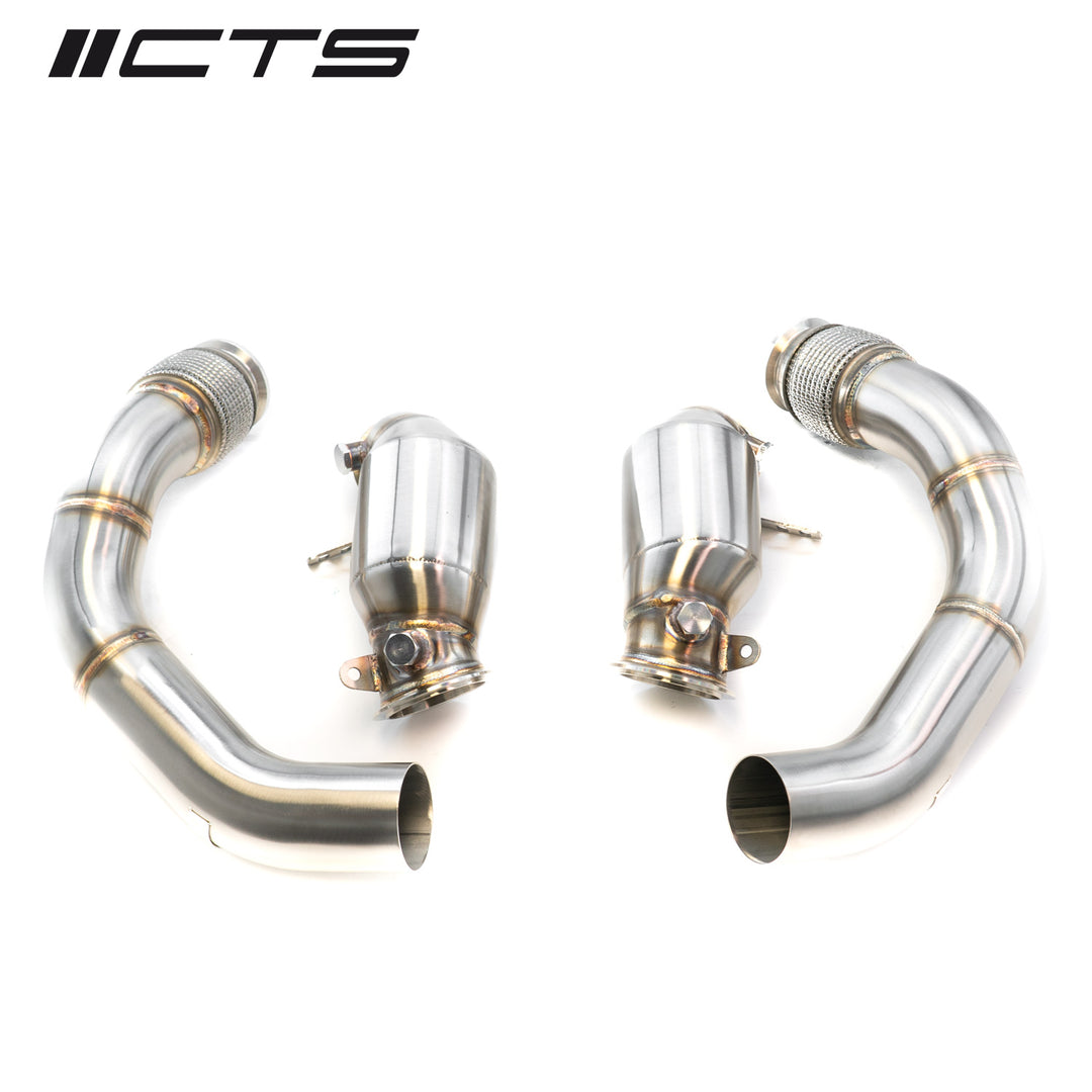 CTS Turbo - BMW F90 S63 M5/M5C & BMW F91/92/93/ M8 HIGH-FLOW CATS DOWNPIPE SET - CTS-EXH-DP-0042-CAT