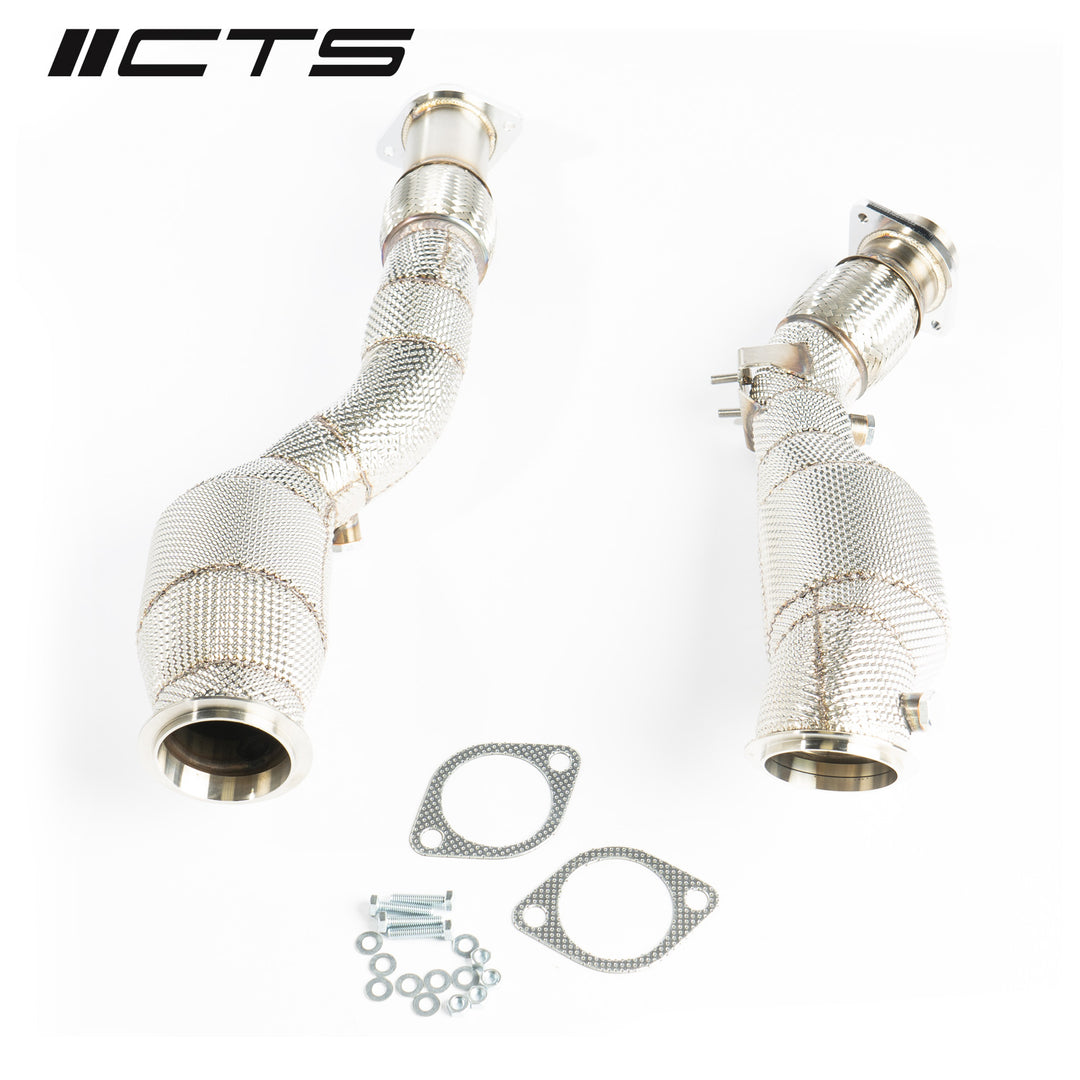 CTS Turbo - BMW S58 F97/G01 X3M/X3MC & F98/G02 X4M/X4MC High-Flow CATS - CTS-EXH-DP-0043-CAT