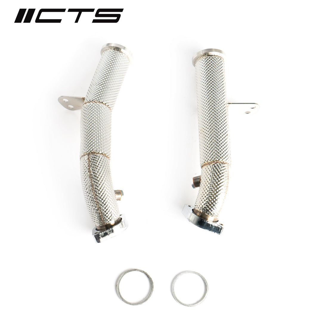 CTS Turbo - race downpipe set for Mercedes Benz C43 C400 C450 E43 E400 E450 GLC43 with M276 engine - CTS-EXH-DP-0052
