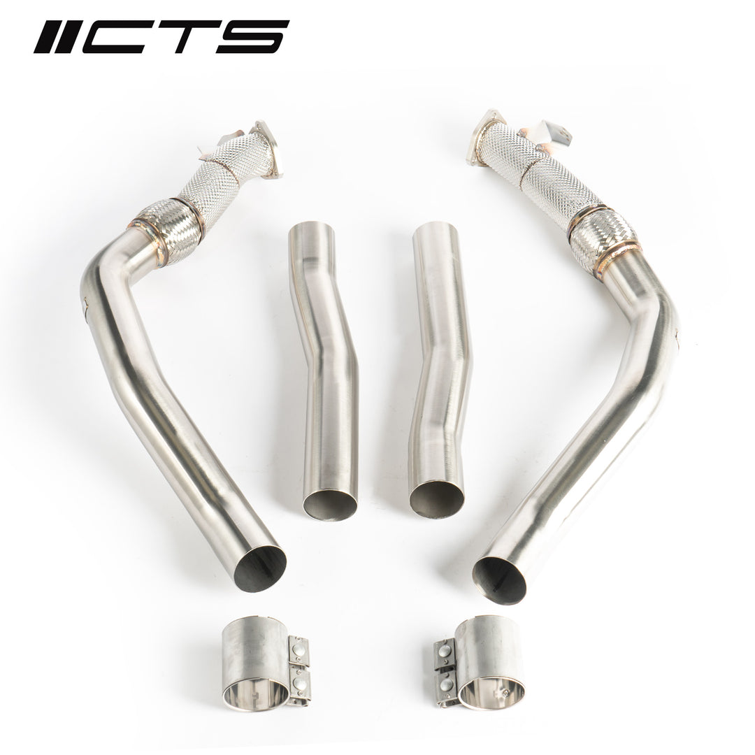 CTS Turbo - C8 Audi RS6/RS7 4.0T Mid Pipes/Resonator Delete - CTS-EXH-TP-0016